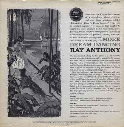 Ray Anthony : More Dream Dancing (LP, Album, RP)