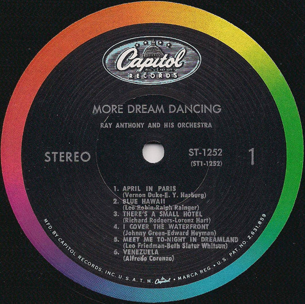 Ray Anthony : More Dream Dancing (LP, Album, RP)