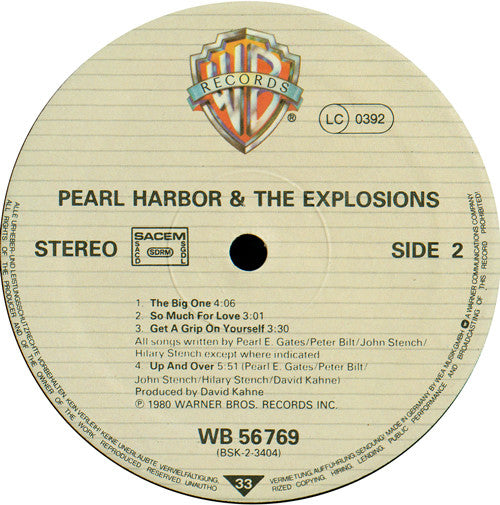 Pearl Harbor And The Explosions : Pearl Harbor And The Explosions (LP, Album)