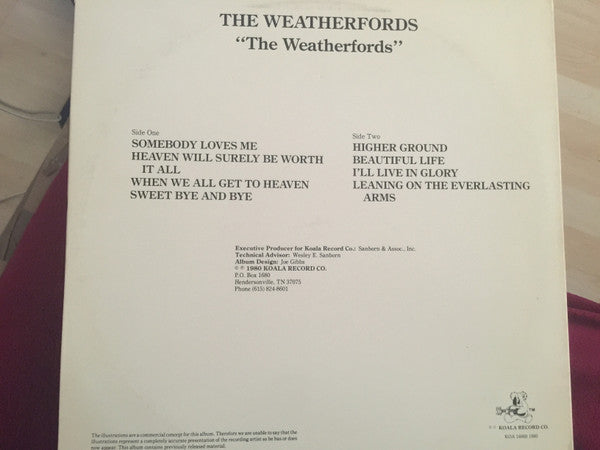 Weatherford Quartet : The Weatherfords Gospel (LP, Album)