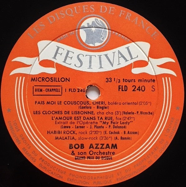 Bob Azzam Et Son Orchestre : Bob Azzam (10", Album)