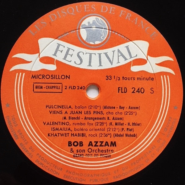 Bob Azzam Et Son Orchestre : Bob Azzam (10", Album)