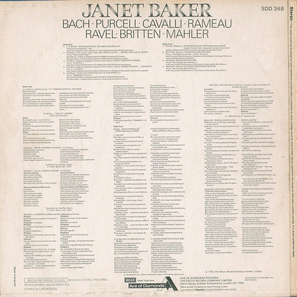 Janet Baker : Janet Baker (LP, Comp)