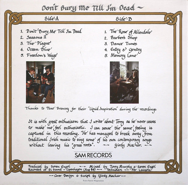 Terry Murphy (7) : Don't Bury Me Till I'm Dead (LP, Album)