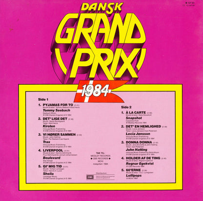 Various : Dansk Grand Prix 1984 (LP)