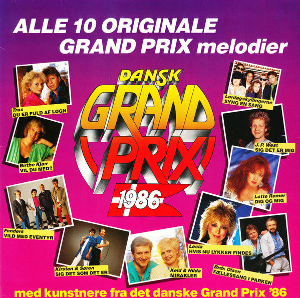 Various : Dansk Grand Prix 1986 (LP, Album)