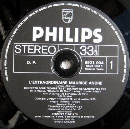 Maurice André : L'extraordinaire Maurice André (LP)