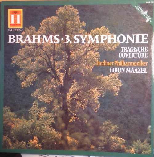 Johannes Brahms - Lorin Maazel, Berliner Philharmoniker : Symphony No. 3 (LP)