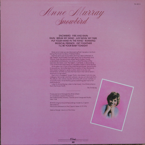 Anne Murray : Snowbird (LP, Comp)