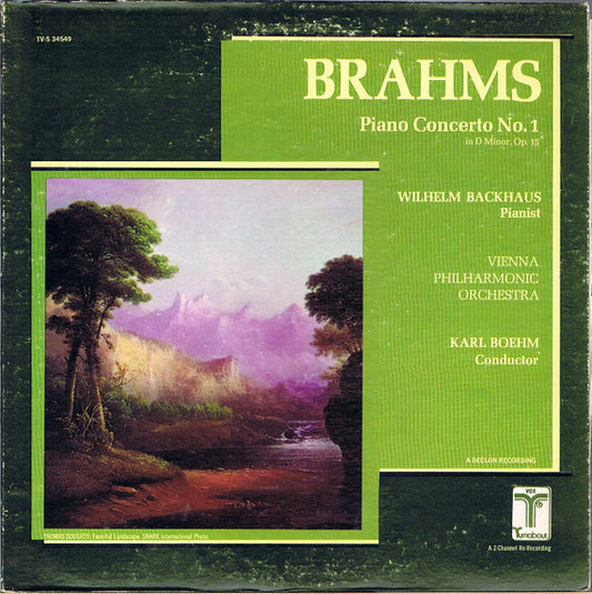 Johannes Brahms, Wilhelm Backhaus, Wiener Philharmoniker, Karl Böhm : Piano Concerto No.1 In D-Minor, Op. 15 (LP)