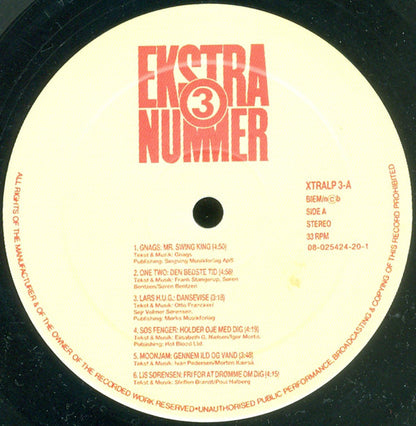 Various : Ekstra Nummer 3 (LP, Comp)