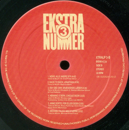 Various : Ekstra Nummer 3 (LP, Comp)