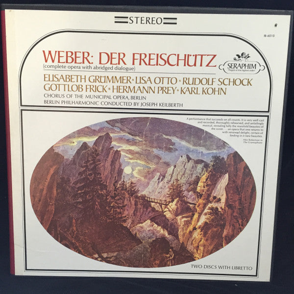 Carl Maria von Weber / Rudolf Schock, Elisabeth Grümmer, Gottlob Frick, Karl Kohn, Lisa Otto, Berliner Philharmoniker, Joseph Keilberth : Der Freischütz (Complete Opera With Abridged Dialogue) (2xLP + Box)