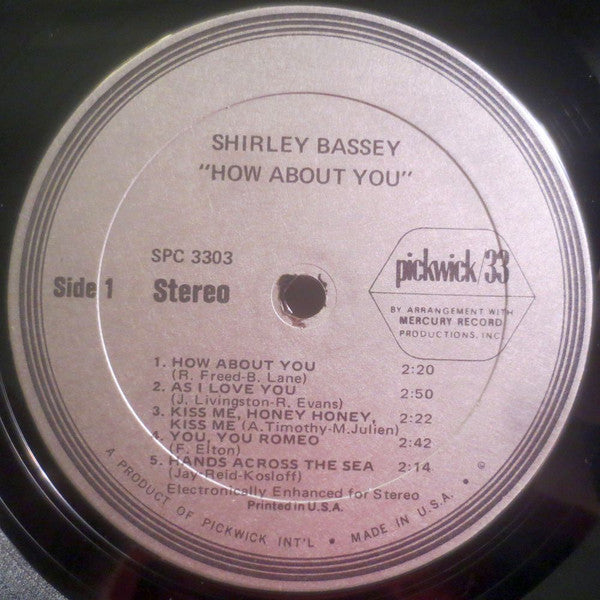 Shirley Bassey : How About You? (LP, Album, Comp)