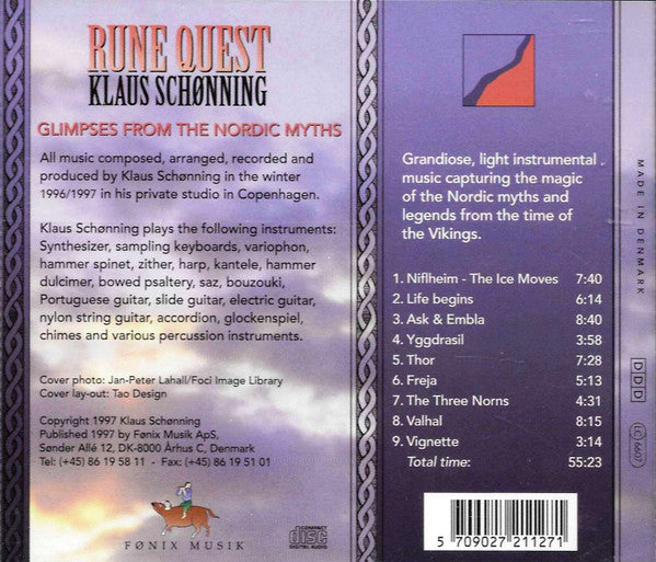 Klaus Schønning : Rune Quest (CD, Album)