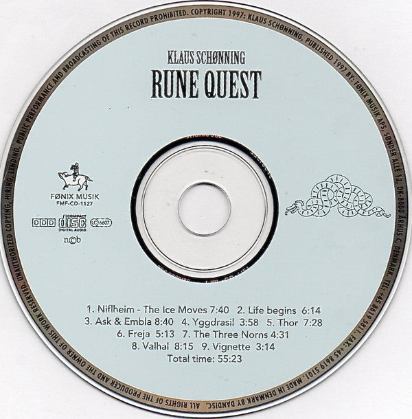 Klaus Schønning : Rune Quest (CD, Album)