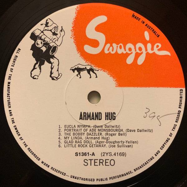 Armand Hug : Huggin' The Keys (LP, Album)