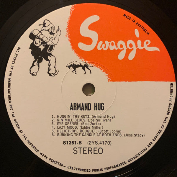 Armand Hug : Huggin' The Keys (LP, Album)