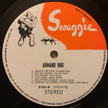 Armand Hug : Huggin' The Keys (LP, Album)