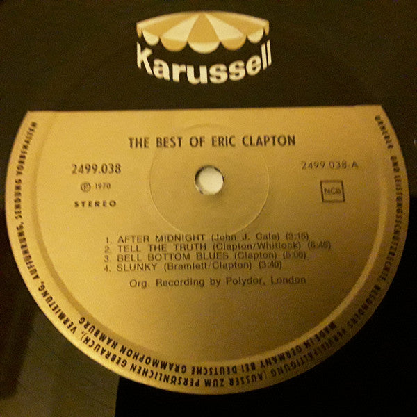 Eric Clapton : The Best Of Eric Clapton (LP, Comp, RE)