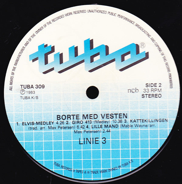 Linie 3 : Borte Med Vesten (LP, Album)