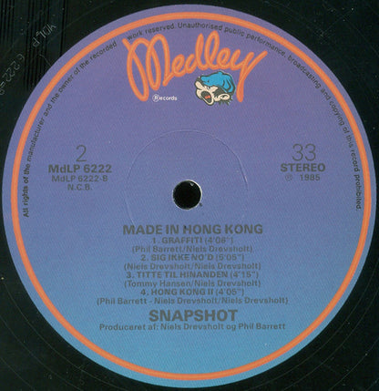 Snapshot (2) : Made In Hong Kong (LP, Album)