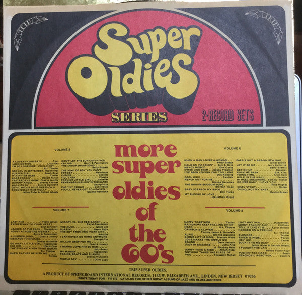 Various : Super Oldies Of The 60's, Volume 4 (2xLP, Comp)