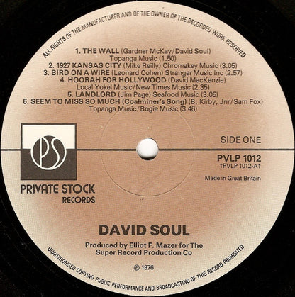 David Soul : David Soul (LP, Album)