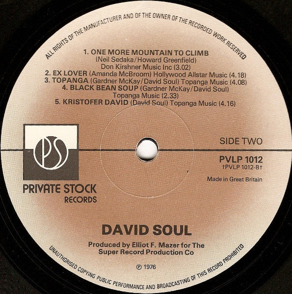 David Soul : David Soul (LP, Album)