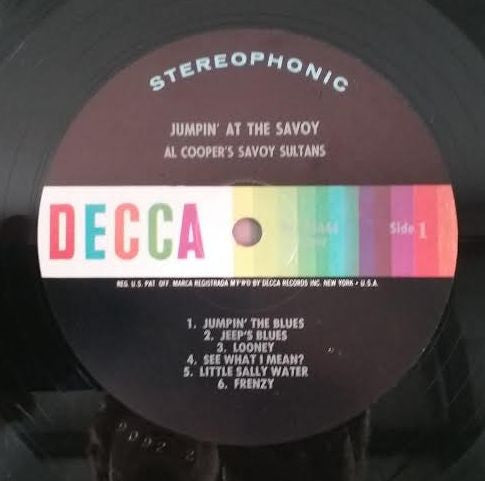 Al Cooper And His Savoy Sultans : Jumpin' At The Savoy (LP, Comp)