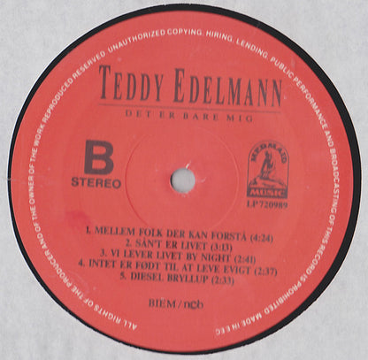 Teddy Edelmann : Det Er Bare Mig (LP, Album)