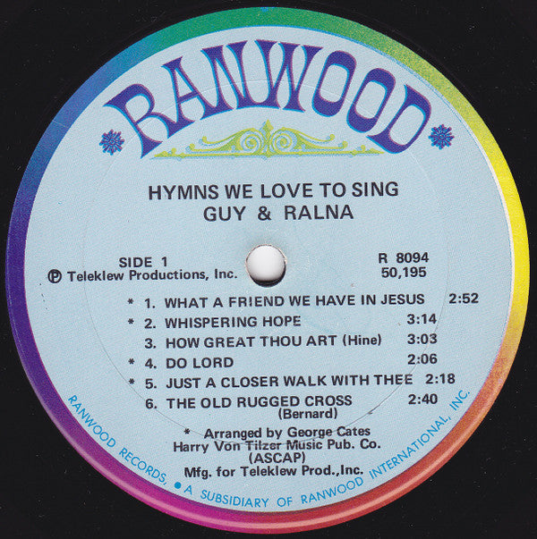 Guy & Ralna : Hymns We Love To Sing (LP, Album)