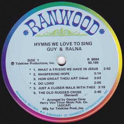 Guy & Ralna : Hymns We Love To Sing (LP, Album)