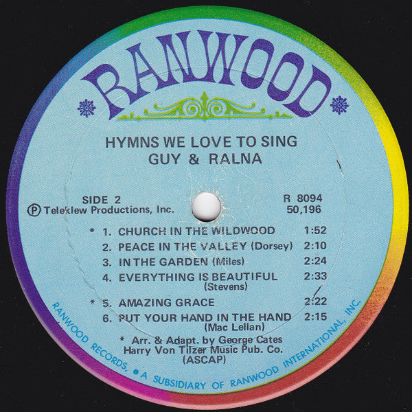 Guy & Ralna : Hymns We Love To Sing (LP, Album)