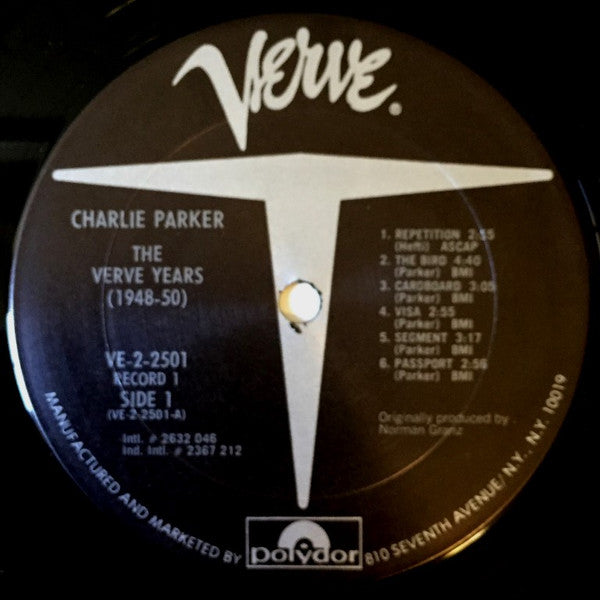 Charlie Parker : The Verve Years (1948-50) (2xLP, Comp, RE, Pit)