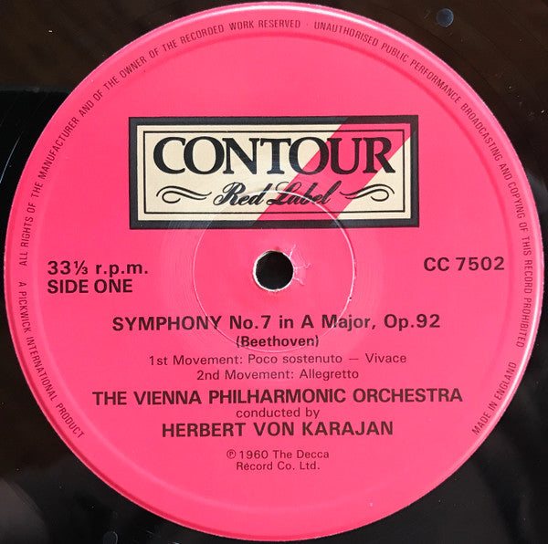 Wiener Philharmoniker | Herbert von Karajan ‧ Ludwig van Beethoven : Symphony No. 7 In A Major , Op.92 (LP, RE)