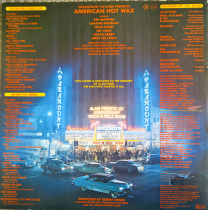 Various : The Original Soundtrack Album From The Paramount Motion Picture "American Hot Wax" (2xLP, Album, Comp, Mono)