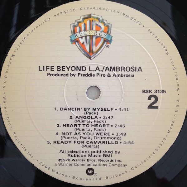 Ambrosia (2) : Life Beyond L.A. (LP, Album)