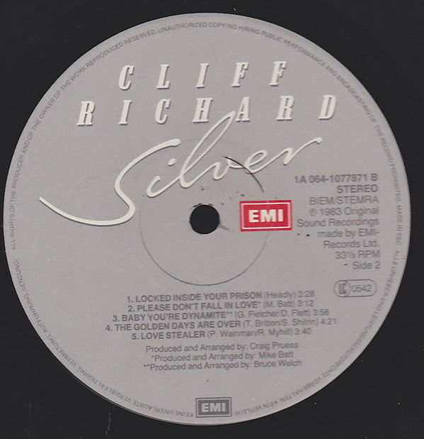 Cliff Richard : Silver (LP, Album)