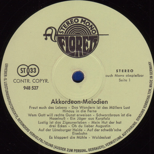 Horst Gerlach Und Seine Rhythmusgruppe : Akkordeon Melodien (LP)