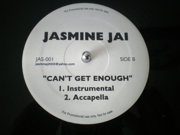 Jasmine Jai : Can't Get Enough (12", Promo)