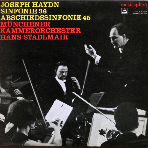 Joseph Haydn, Münchener Kammerorchester, Hans Stadlmair : Sinfonie 36 - Abschiedssinfonie 45 (LP)