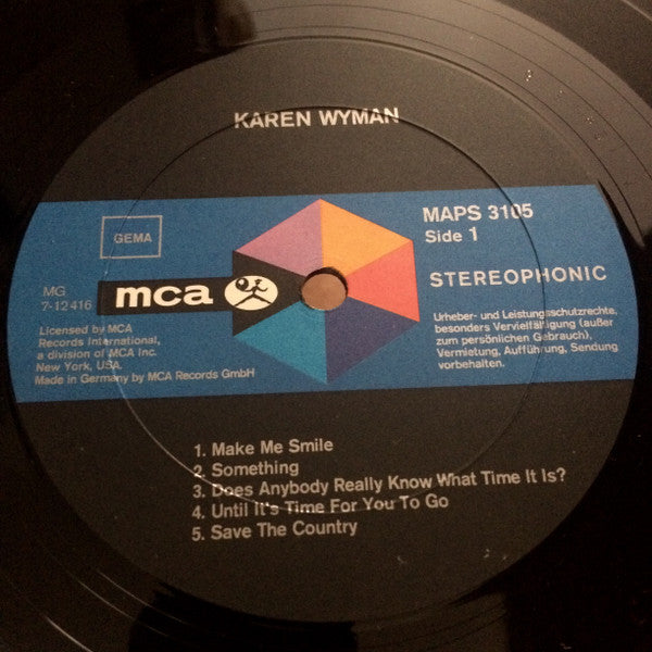 Karen Wyman : Karen Wyman (LP, Album)