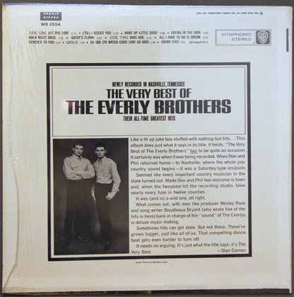 Everly Brothers : The Very Best Of The Everly Brothers (LP, Album, RE, San)