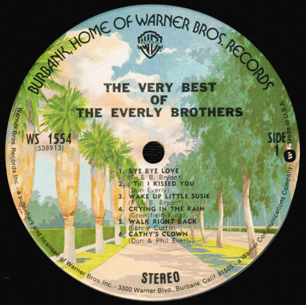 Everly Brothers : The Very Best Of The Everly Brothers (LP, Album, RE, San)