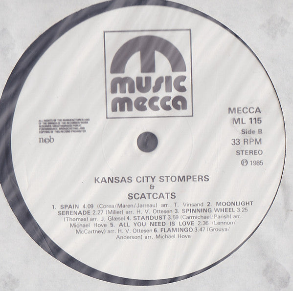 Kansas City Stompers And Scat Cats (2) Featuring Finn Ziegler ● Michala Petri ● Jesper Thilo ● Ole Kock Hansen : As Time Goes By (LP, Album)