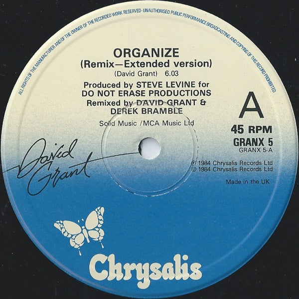 David Grant : Organize (12")