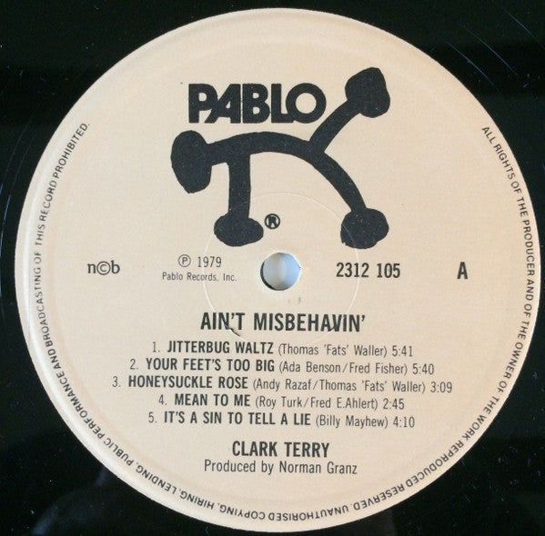 Clark Terry : Ain't Misbehavin' (LP, Album)