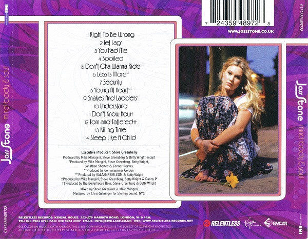 Joss Stone : Mind Body & Soul (CD, Album)