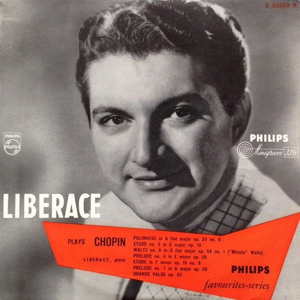 Frédéric Chopin, Liberace : Liberace Plays Chopin (10", EP, Mono)